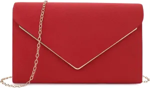 BBjinronjy Clutch Purse for Women Evening Bags Handbags for Wedding Party Cocktail Prom Faux Suede Crossbody Shoulder Bag
