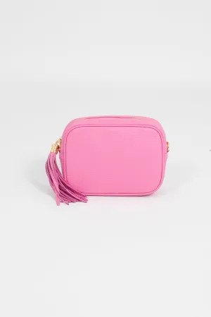 Beau Crossbody Bag - Hot Pink, Pebbled