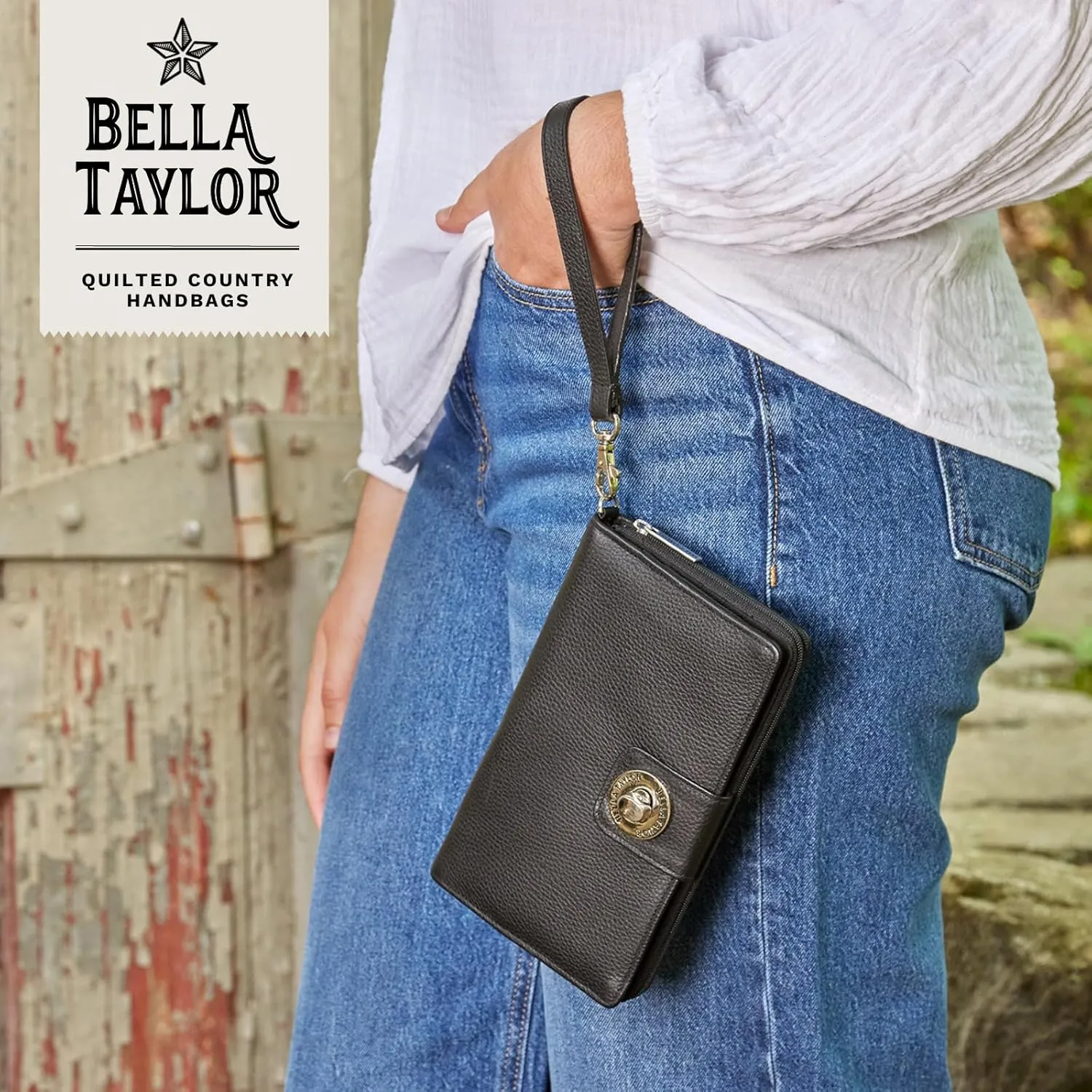 Bella Taylor Cash System Wallet for Envelope Budgeting - RFID Protected - Cash Stuffing Wallet with Detachable Wristlet