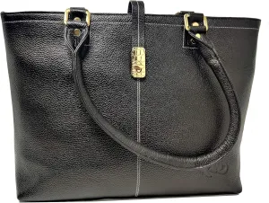 Benevolent Ladies Bag Black Leather Bag Shoulder or Hand bag Office bag