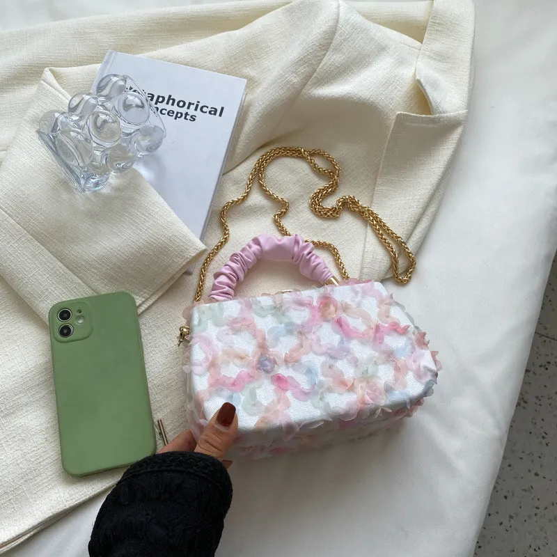 BerriesJam - 2024 Pleated Lace Handheld Box Bag