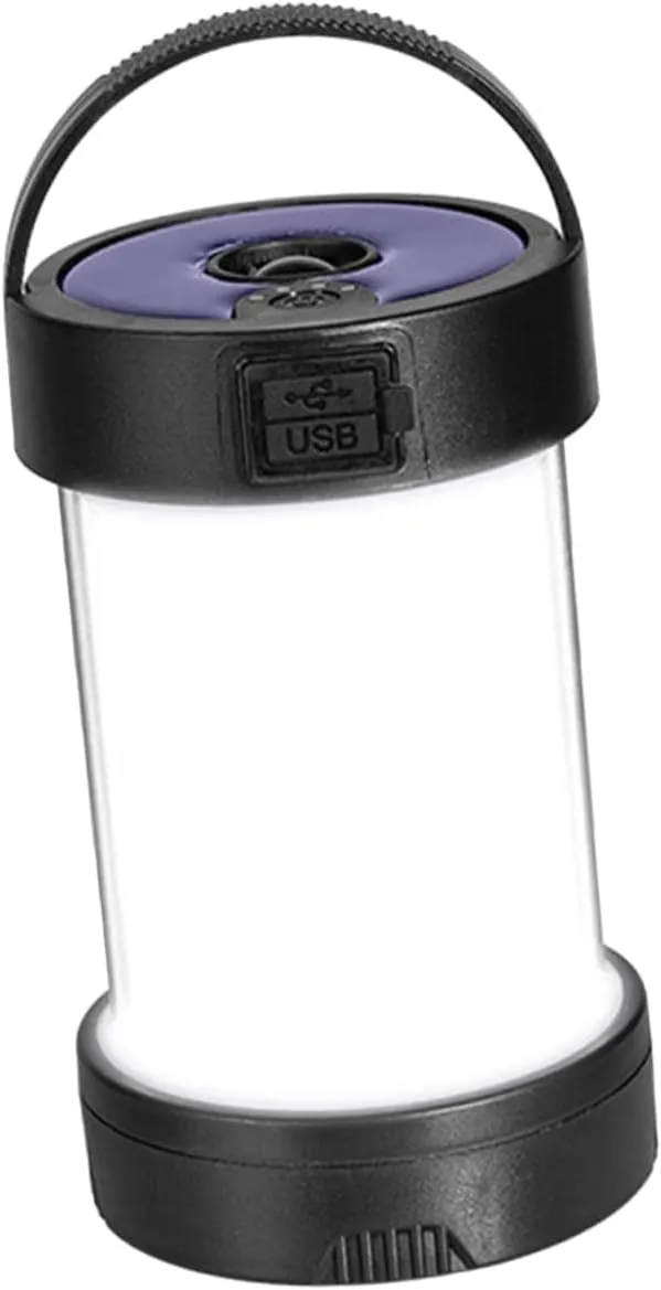 BESTonZON Outdoor Handheld Camping Lamp Solar Rechargeable Light with Brightness and Removable Hooks for Hiking Backpacking and Emergency Use Portable and Design