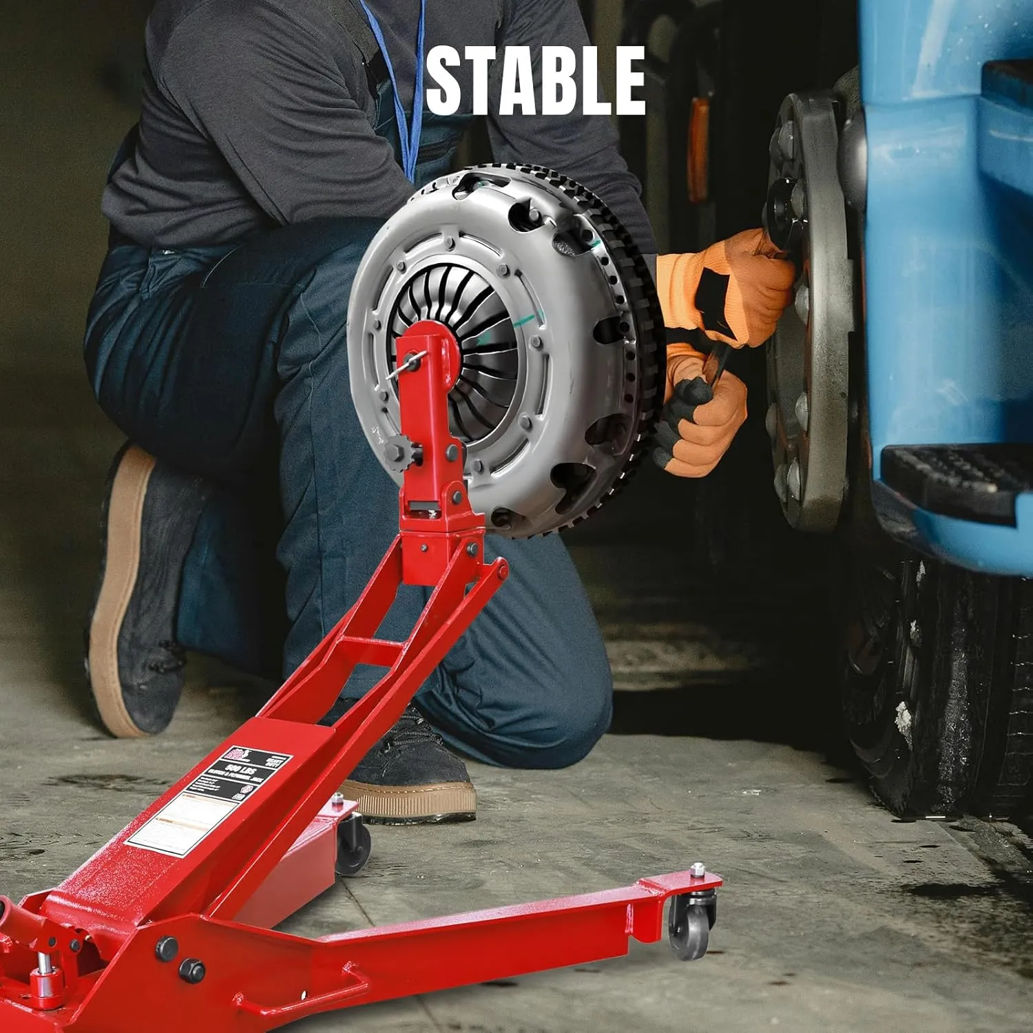 BIG RED 500 lbs Truck Clutch and Flywheel Handler to Transport Heavy Duty Truck Clutches