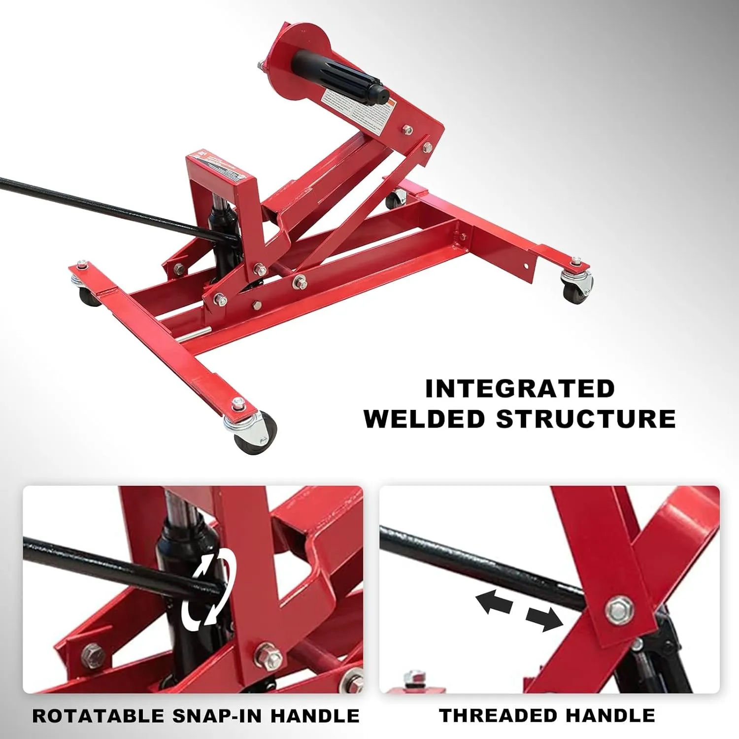 BIG RED Truck Clutch and Flywheel Handler to Transport Heavy Duty Truck Clutches, 300 lb. Capacity