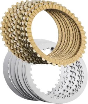 Big Twin Extra Clutch Friction Steel Plates 17pcs Clutch Kit for 1991-2017 Sportster, and 1991-2002 Buell All Models