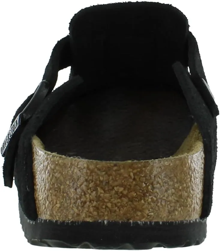 Birkenstock Unisex-Adult Boston Bosten Super-Runner Work Shoes Natural Leather Black Size 36-Normal Footbed, 10
