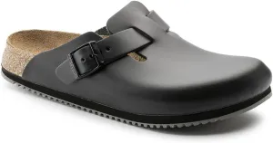 Birkenstock Unisex-Adult Boston Bosten Super-Runner Work Shoes Natural Leather Black Size 36-Normal Footbed, 10