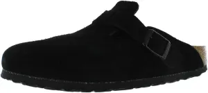 Birkenstock Unisex-Adult Boston Bosten Super-Runner Work Shoes Natural Leather Black Size 36-Normal Footbed, 10