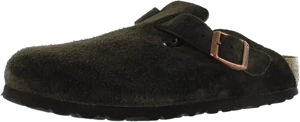 Birkenstock Unisex-Adult Boston Bosten Super-Runner Work Shoes Natural Leather Black Size 36-Normal Footbed, 10