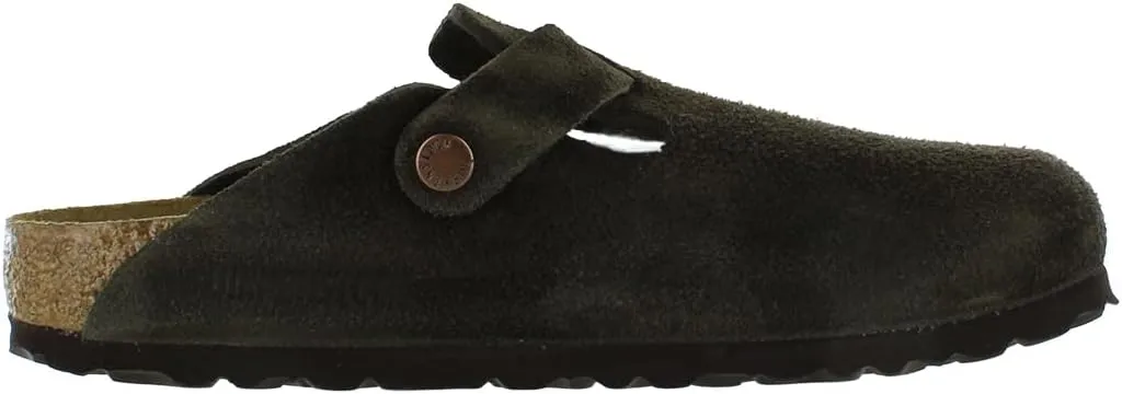 Birkenstock Unisex-Adult Boston Bosten Super-Runner Work Shoes Natural Leather Black Size 36-Normal Footbed, 10