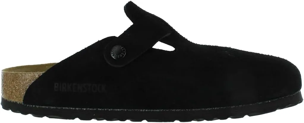 Birkenstock Unisex-Adult Boston Bosten Super-Runner Work Shoes Natural Leather Black Size 36-Normal Footbed, 10