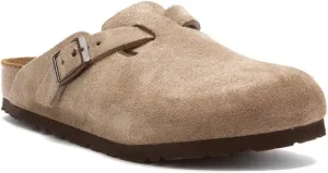 Birkenstock Unisex-Adult Boston SFB Heritage Leather Taupe Suede S/Fb, 39