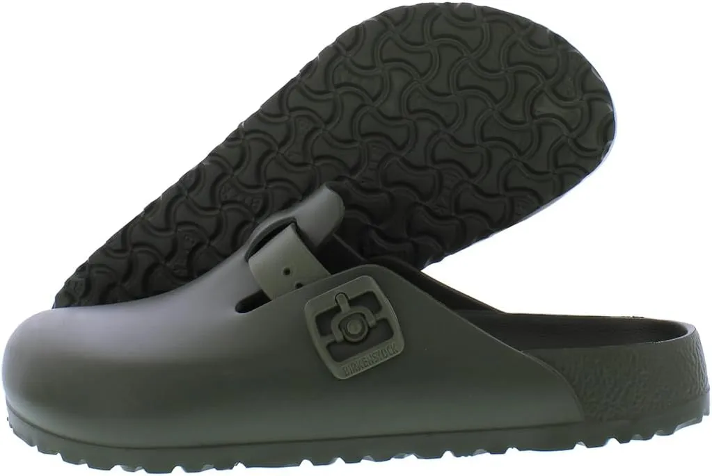 Birkenstock Women's Clogs Boston SFB Iron Oil LTR N, 36 EU Schmal