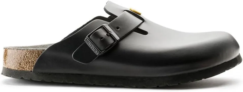 Birkenstock Women's Open-Back Boston Anti-Static Natural Leather Normal Footbed, EUR 42