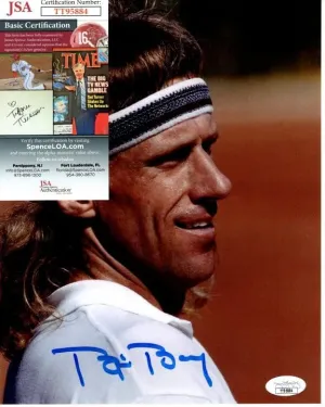 BJORN BORG signed autographed TENNIS 8x10 photo