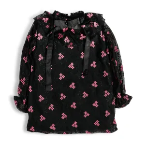 Black Bowknot Top
