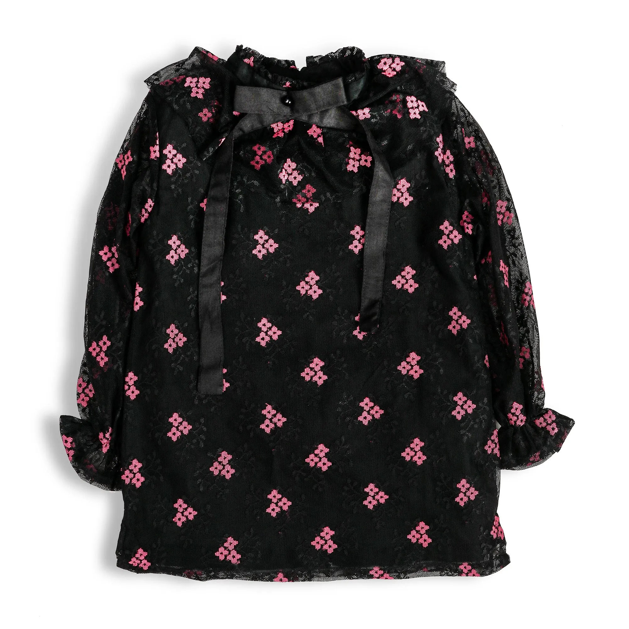 Black Bowknot Top