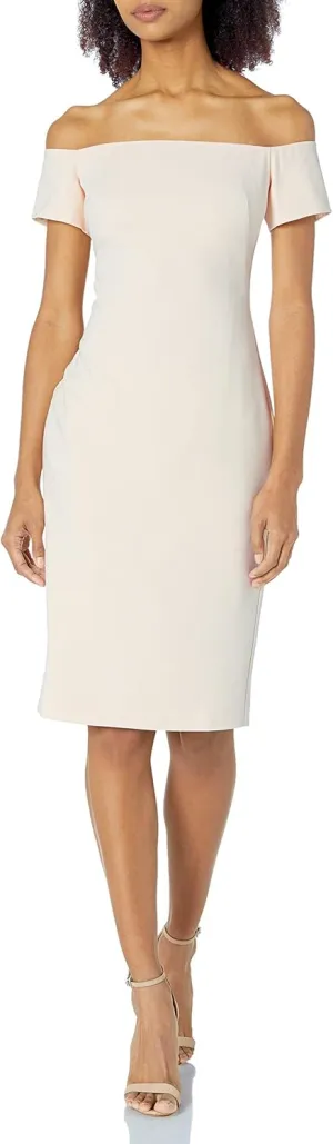 Black Halo Women's Bethel Off Shoulder Sheath Dress