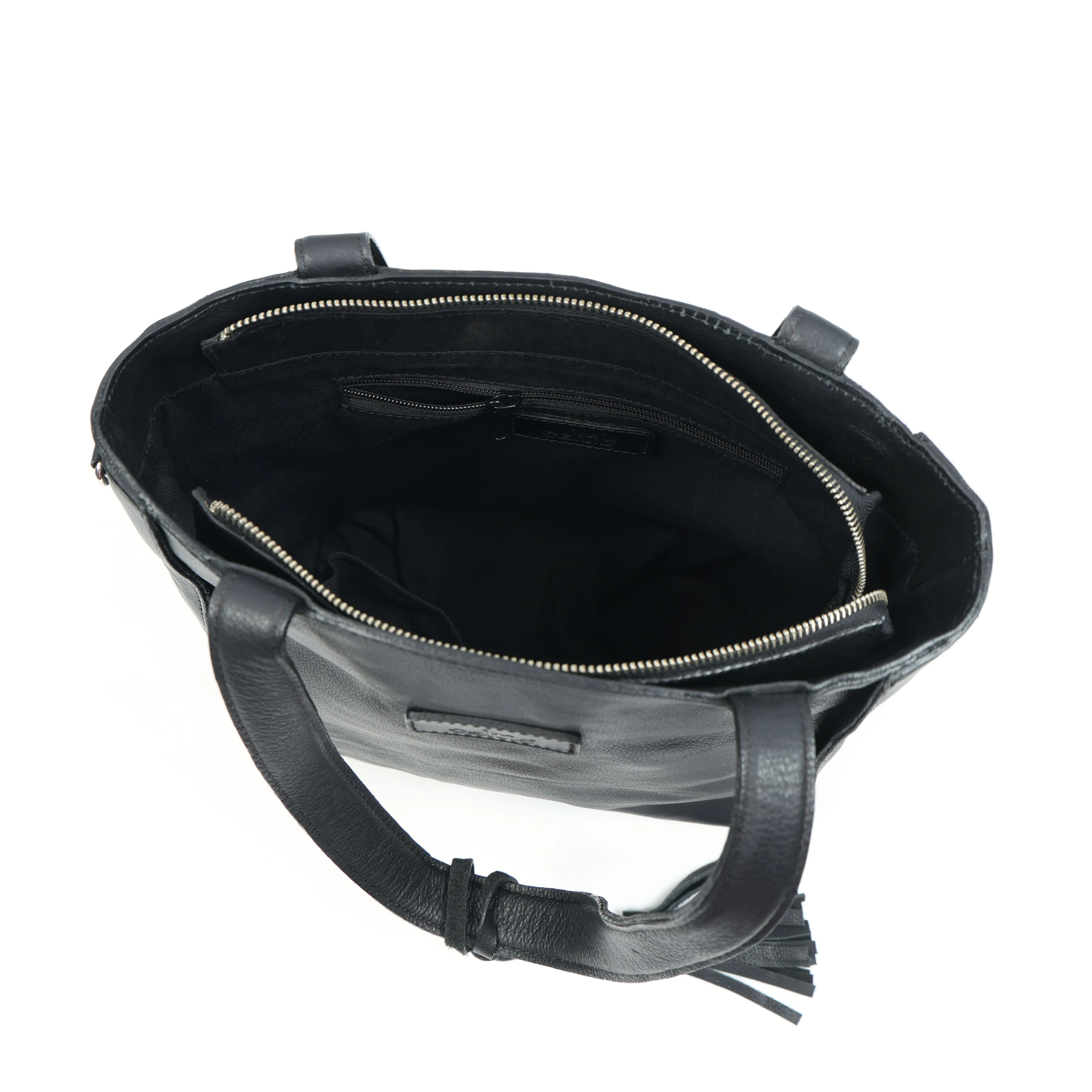 Black Handheld Leather Sling Bag with Detachable Strap – Stylish & Versatile.BG-1624