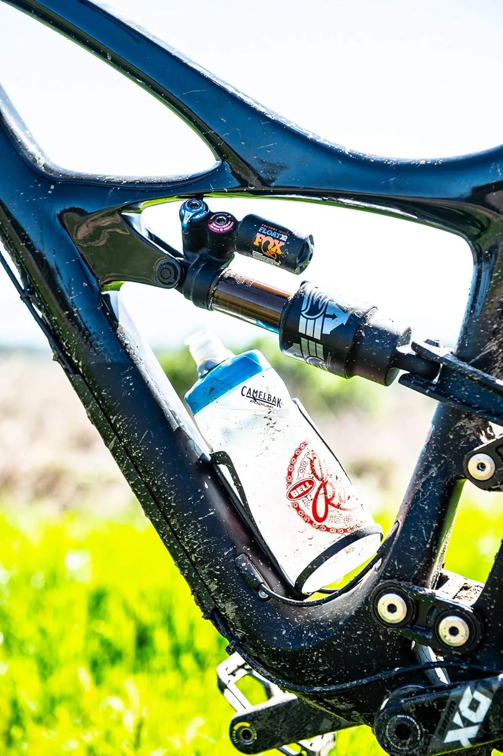 Blackburn Clutch Carbon Side-Entry Bike Bottle Cage (Black, Left)