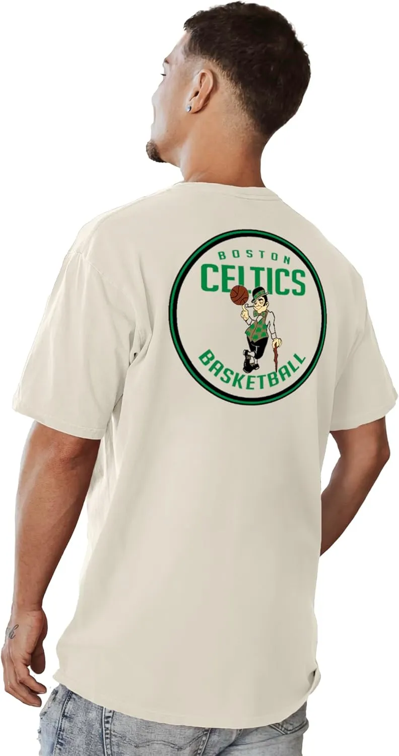 Blue 84 NBA Officially Licensed T-Shirt Ringspun Front/Back Ivory
