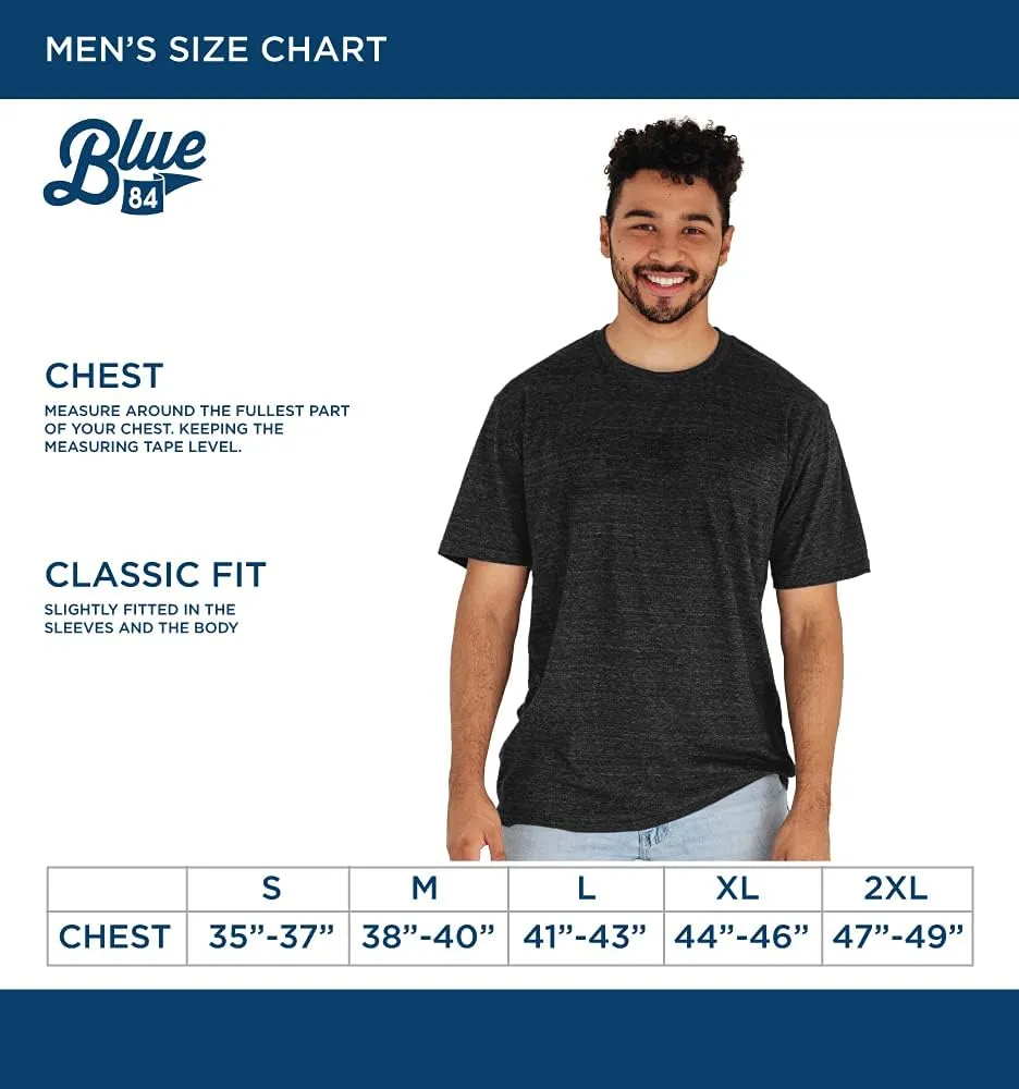 Blue 84 NBA Officially Licensed Tri-Blend T-Shirt Vintage Arch Gray