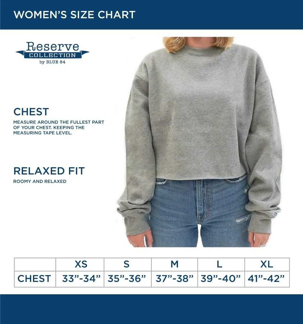 Blue 84 Women's NBA Officially Licensed Cropped Crewneck Sweatshirt Oatmeal