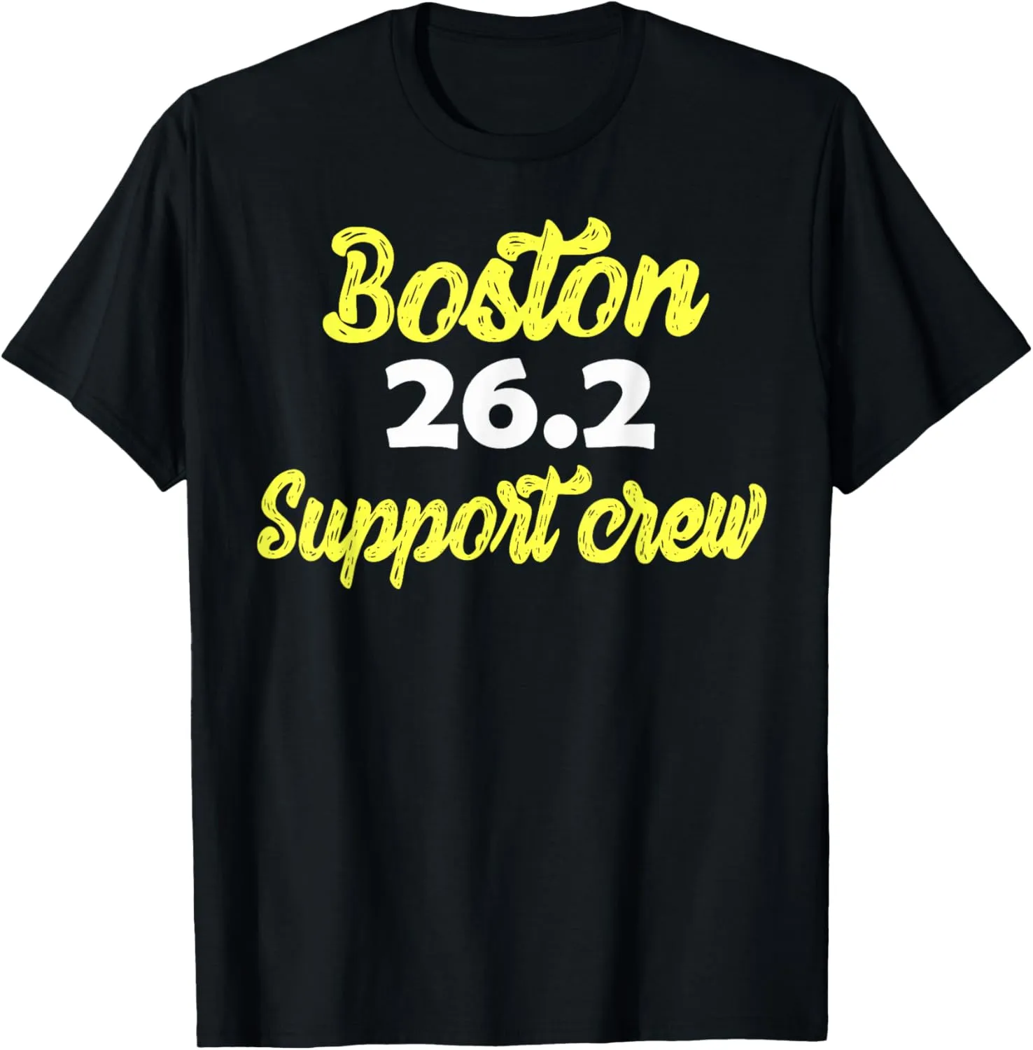 Boston 26.2 Marathon support crew shirt For Men-Women-Youth T-Shirt
