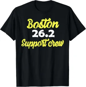 Boston 26.2 Marathon support crew shirt For Men-Women-Youth T-Shirt