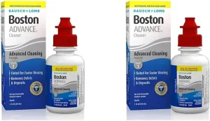 Boston Advance Contact Lens Solution by Bausch  Lomb, for Gas Permeable Contact Lenses, 1 Fl Oz (Packaging May Vary) (Pack of 2)