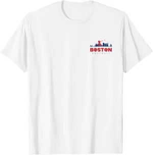 Boston Baseball Vintage Minimalist Retro Baseball Lover T-Shirt