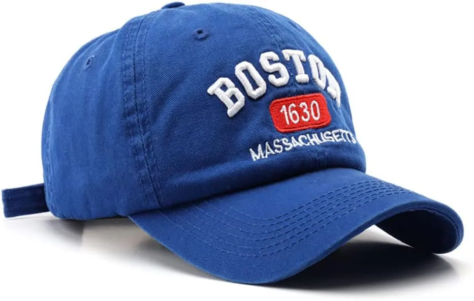 Boston Cap Unisex Baseball Cap Sun Hat Adjustable Trucker Cap