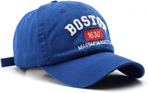 Boston Cap Unisex Baseball Cap Sun Hat Adjustable Trucker Cap