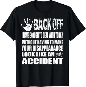 Boston Citizen Bostonian Resident Back Off Funny Saying T-Shirt