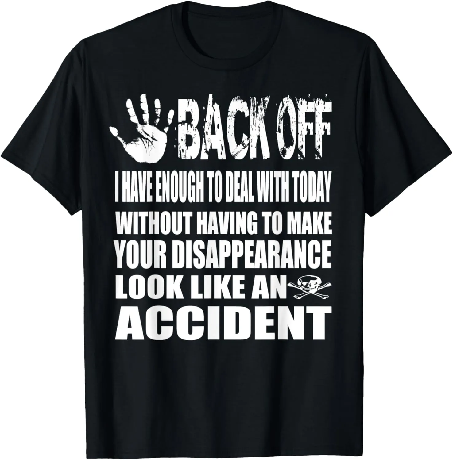 Boston Citizen Bostonian Resident Back Off Funny Saying T-Shirt