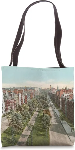 Boston Commonwealth Ave Illustration (1904) Tote Bag