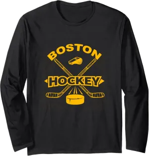 Boston Hockey Vintage Long Sleeve T-Shirt