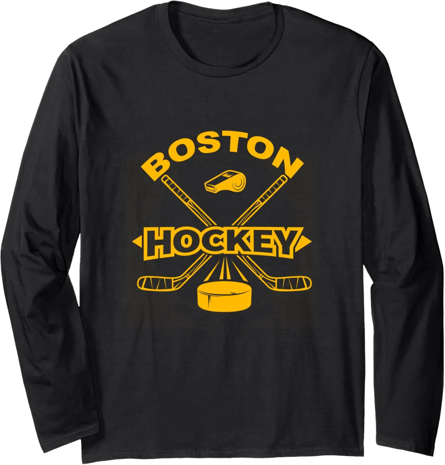 Boston Hockey Vintage Long Sleeve T-Shirt