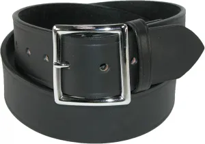 Boston Leather Men's Big & Tall Leather 1 3/4 Inch Garrison Belt, 52, Black