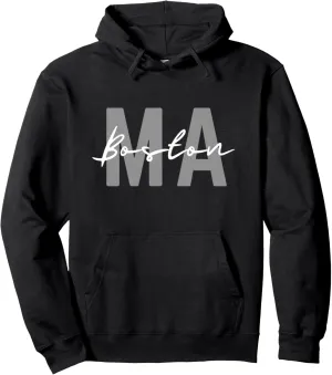 Boston Massachusetts Bostonian Vacation Travel MA Pullover Hoodie