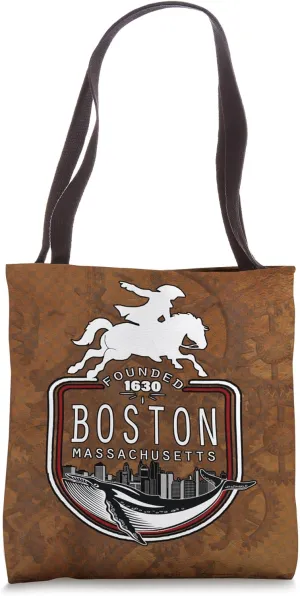Boston Massachusetts Paul Revere Whale Keepsake Tote Bag