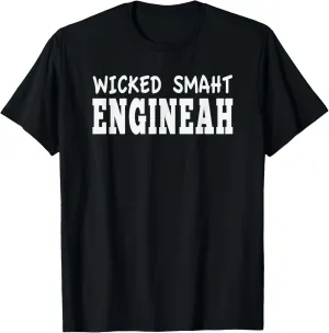 Boston Massachusetts Wicked Smaht Engineer Gifts Smart MA T-Shirt