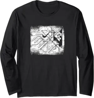 Boston Subway Map United States - Subway Passenger Travel Long Sleeve T-Shirt