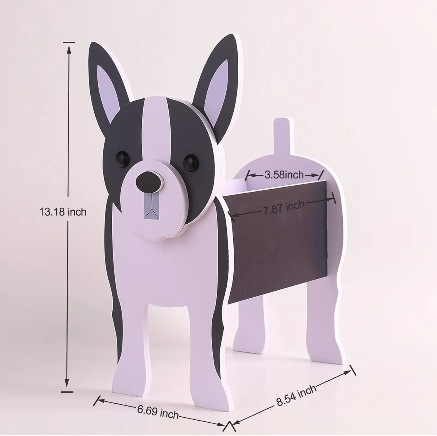 Boston Terrier Gifts for Women, Boston Terrier Dog Planter Plant Pot, Dog Flower Pots for Outdoor Garden Decoration, Boston Terrier Plant Container Holder Office Home Decor Small Boston Terrier