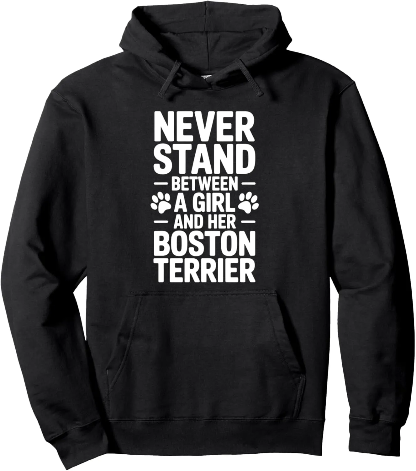 Boston Terrier Girl Funny Boston Terrier Pullover Hoodie
