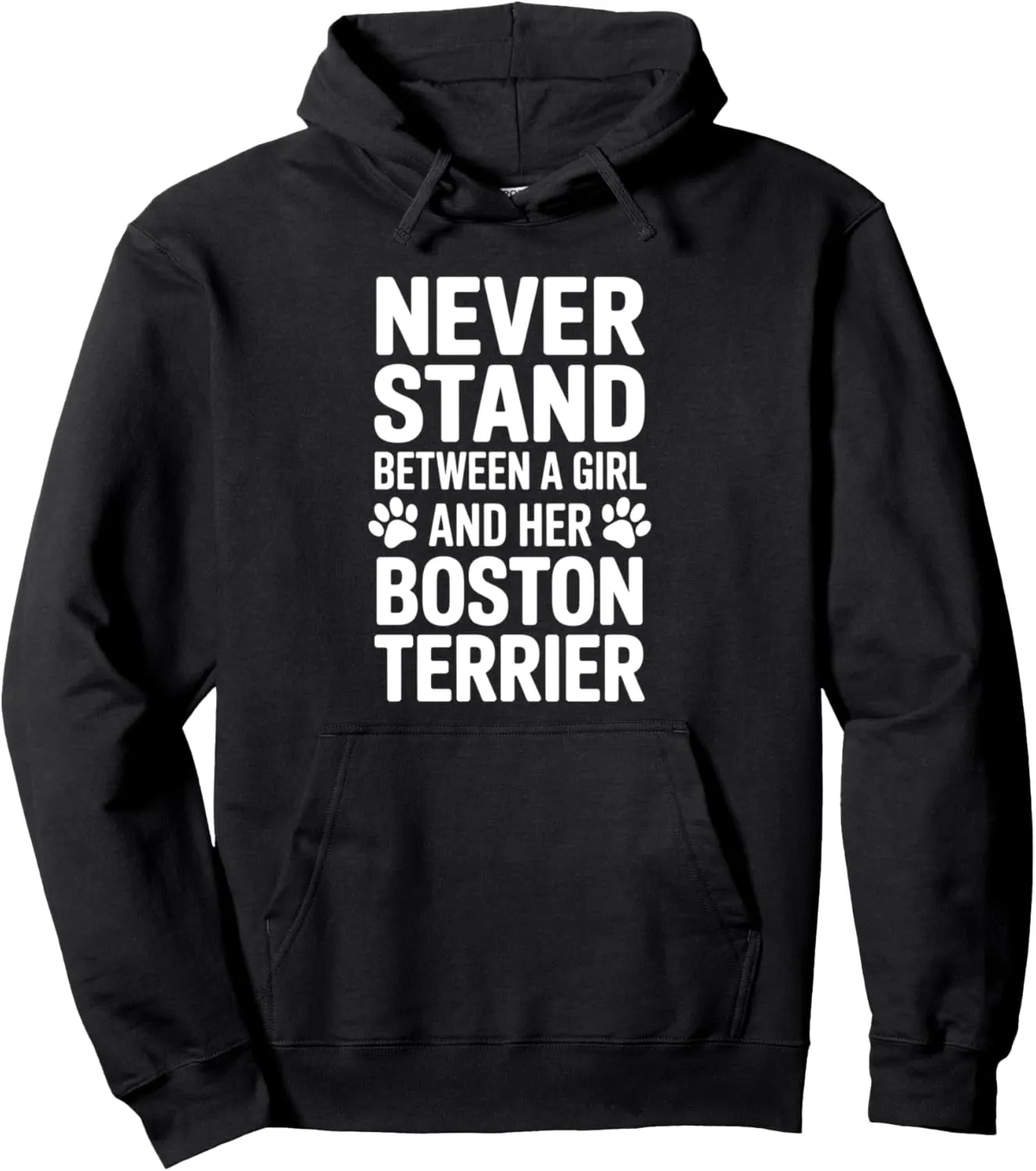 Boston Terrier Girl Funny Boston Terrier Pullover Hoodie