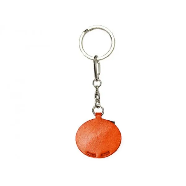Boston Terrier Leather Dog plate Keychain