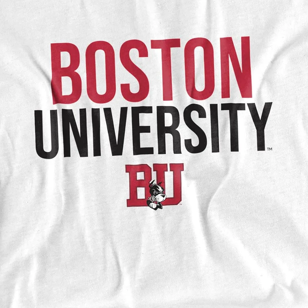 Boston University Official Stacked Youth Kids Boy/Girls T Shirt