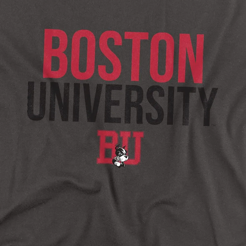 Boston University Official Stacked Youth Kids Boy/Girls T Shirt