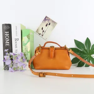 Botanical Tanned Hand Bill Shoulder Bag Large Capacity Texture